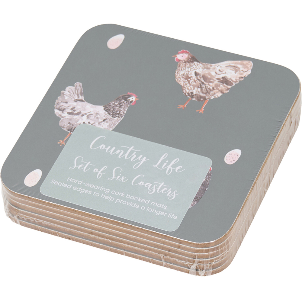 Pack of 6 Country Life Coasters Image 3