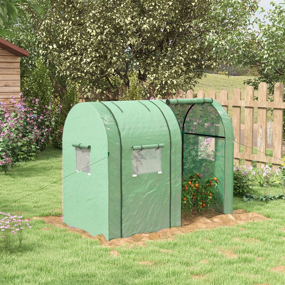 Outsunny Green PE 3 x 6ft Greenhouse Image 2