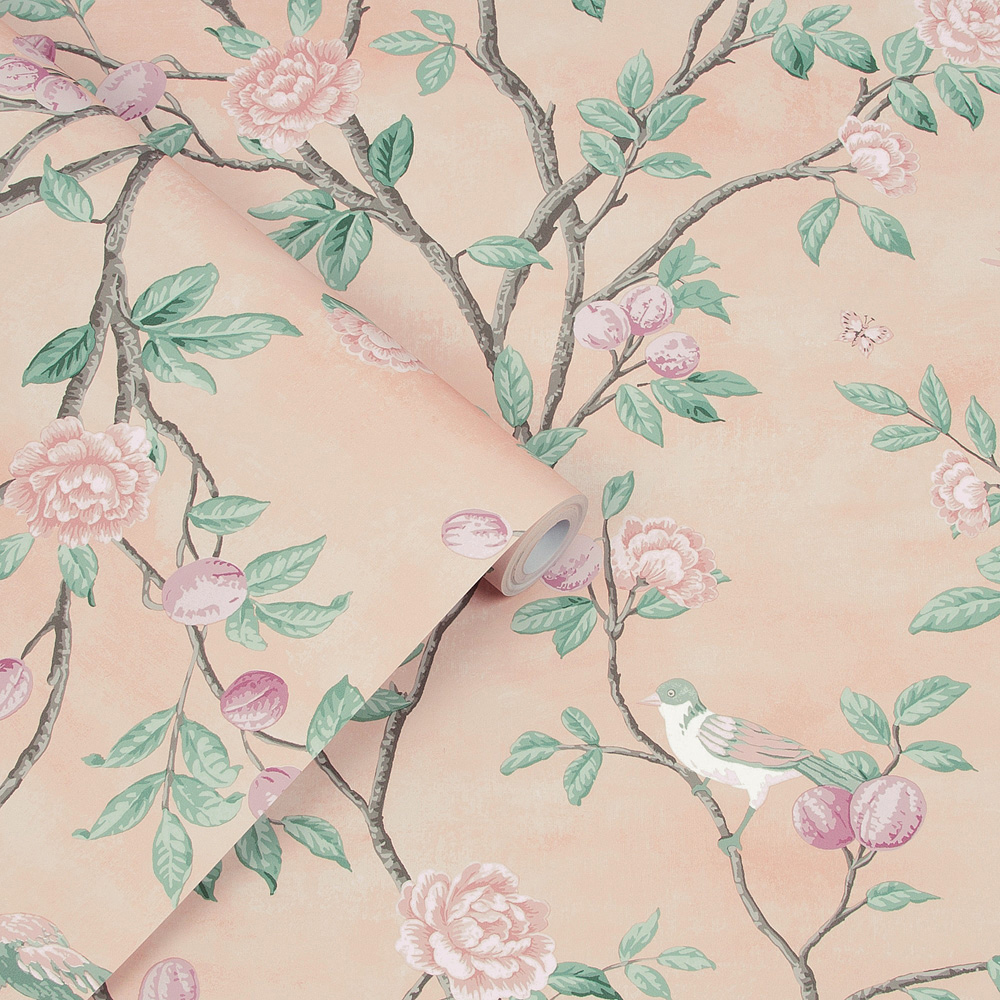 Laura Ashley Eglantine Blush Wallpaper Image 2
