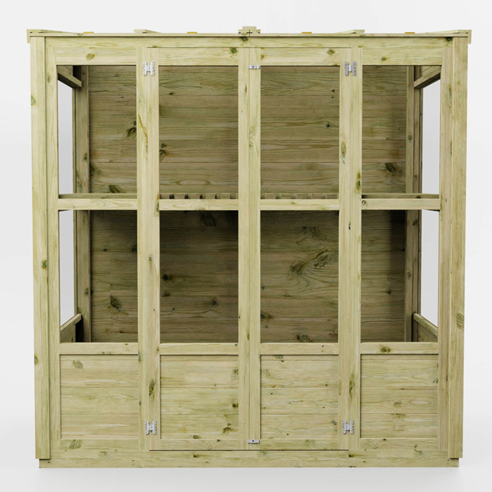 Mercia Wooden 5.7 x 2.7ft Tall Wall Greenhouse Image 3