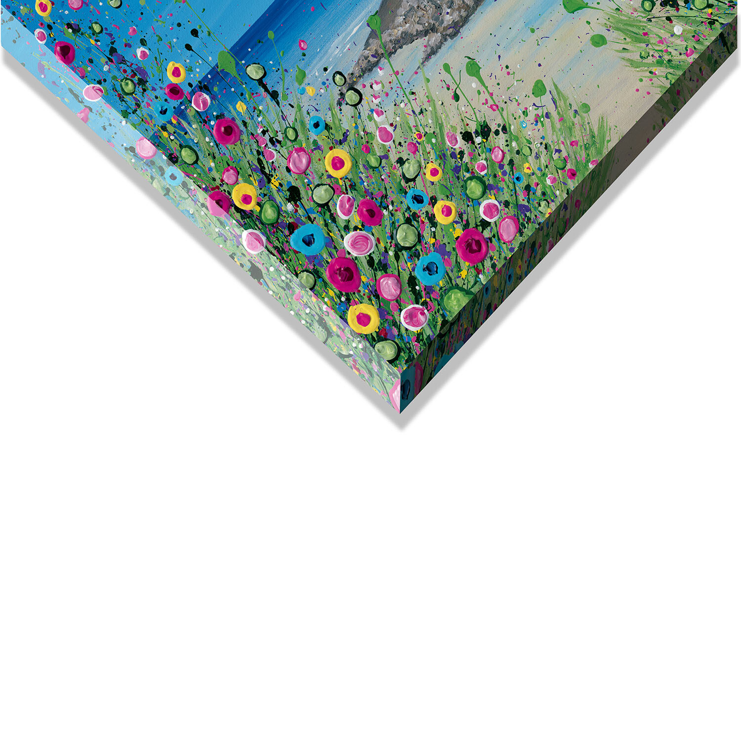 Jo Gough Bright Floral Nautical Canvas - Multicolour Image 3