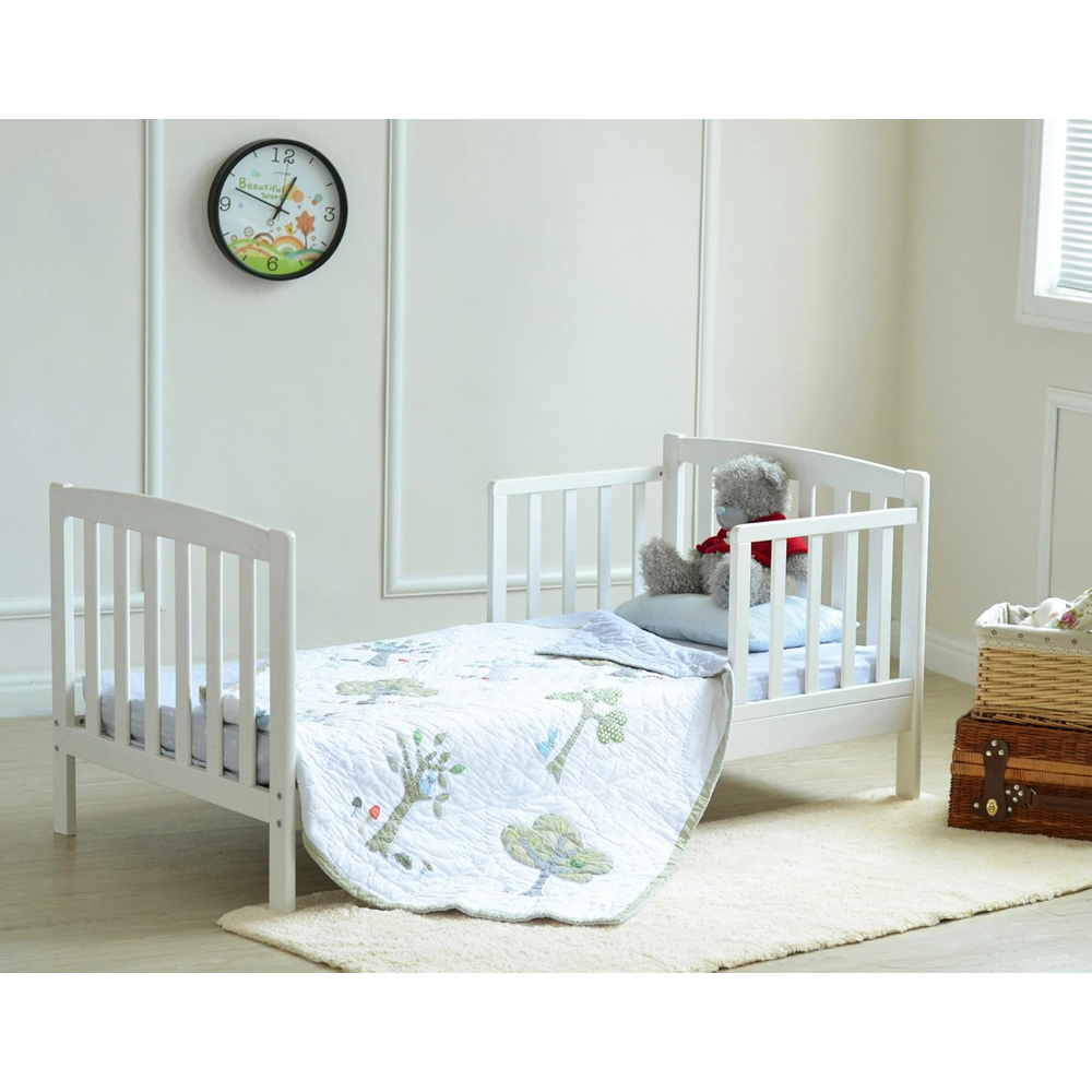 Montana Toddler Wooden Bed Frame with Mattress Image 3