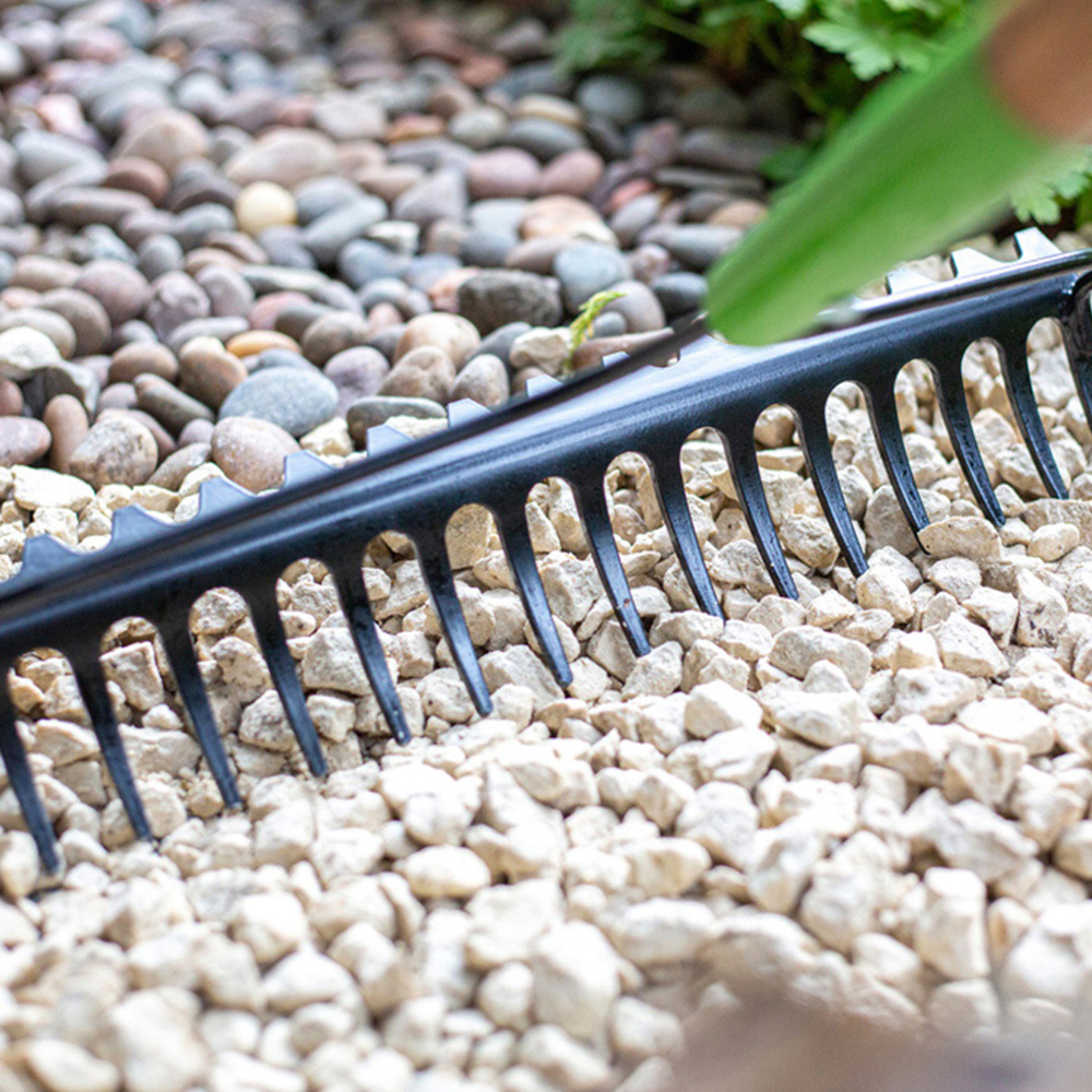 AMES Tools Carbon Steel Double Sided Soil Garden Rake Image 6