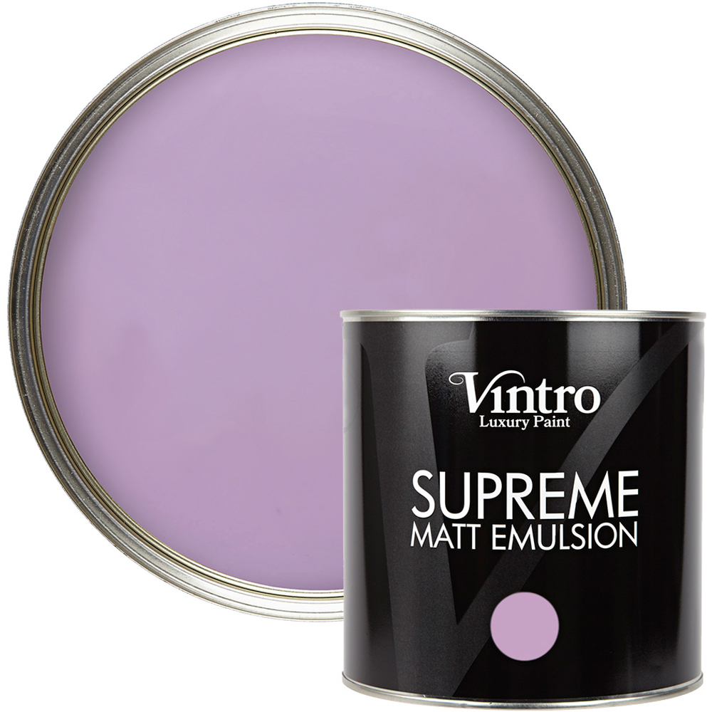 Vintro Paint Dames Violet Matt Emulsion Interior Paint 2.5L Image 1