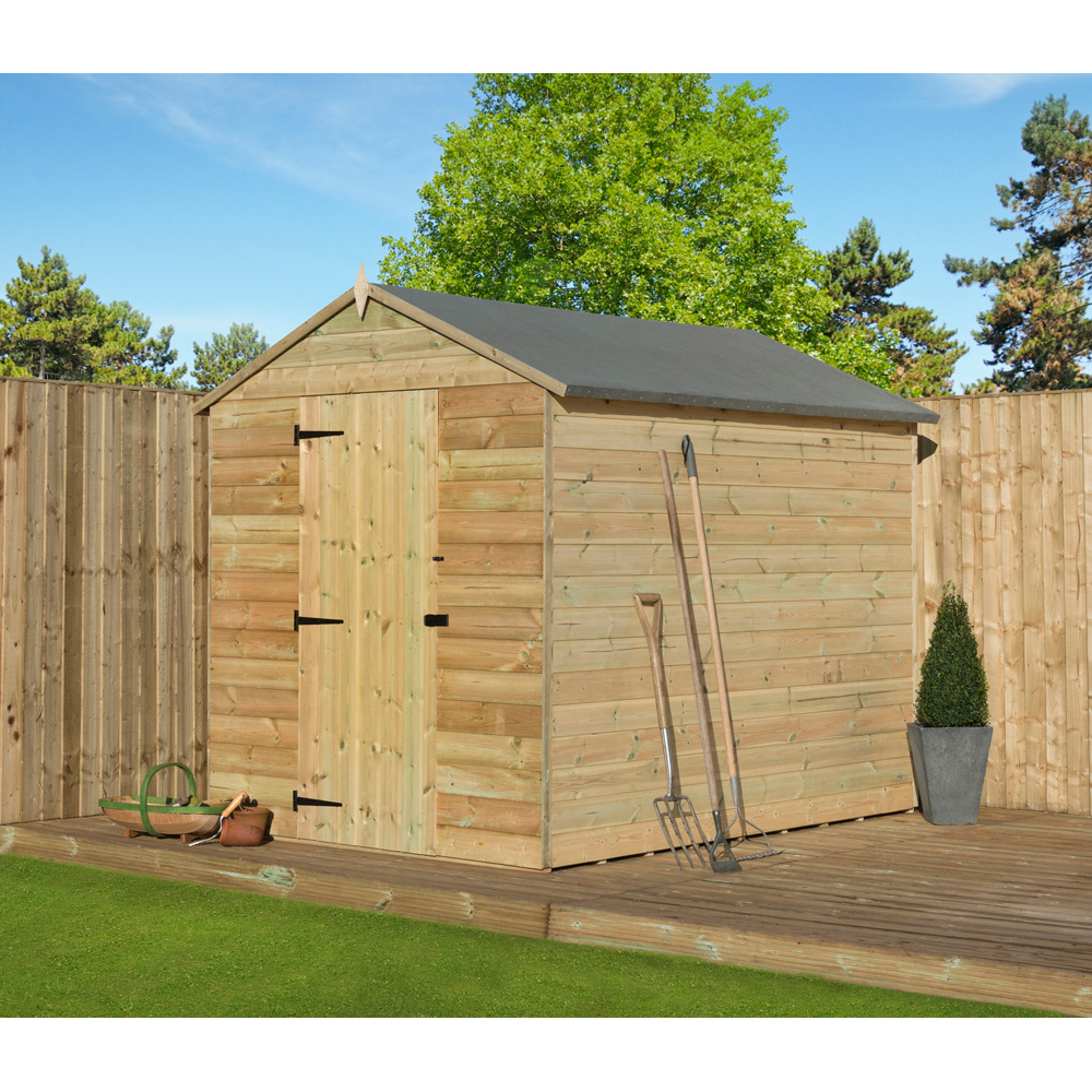 Empire Sheds 9000 6 x 8ft Tongue and Groove Apex Garden Shed Image 3