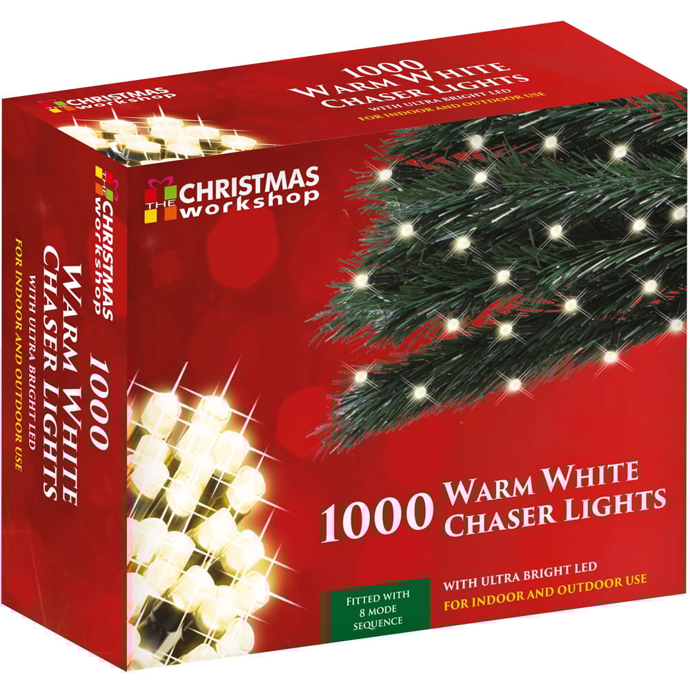 The Christmas Workshop 1000 Warm White LED String Light Image 4