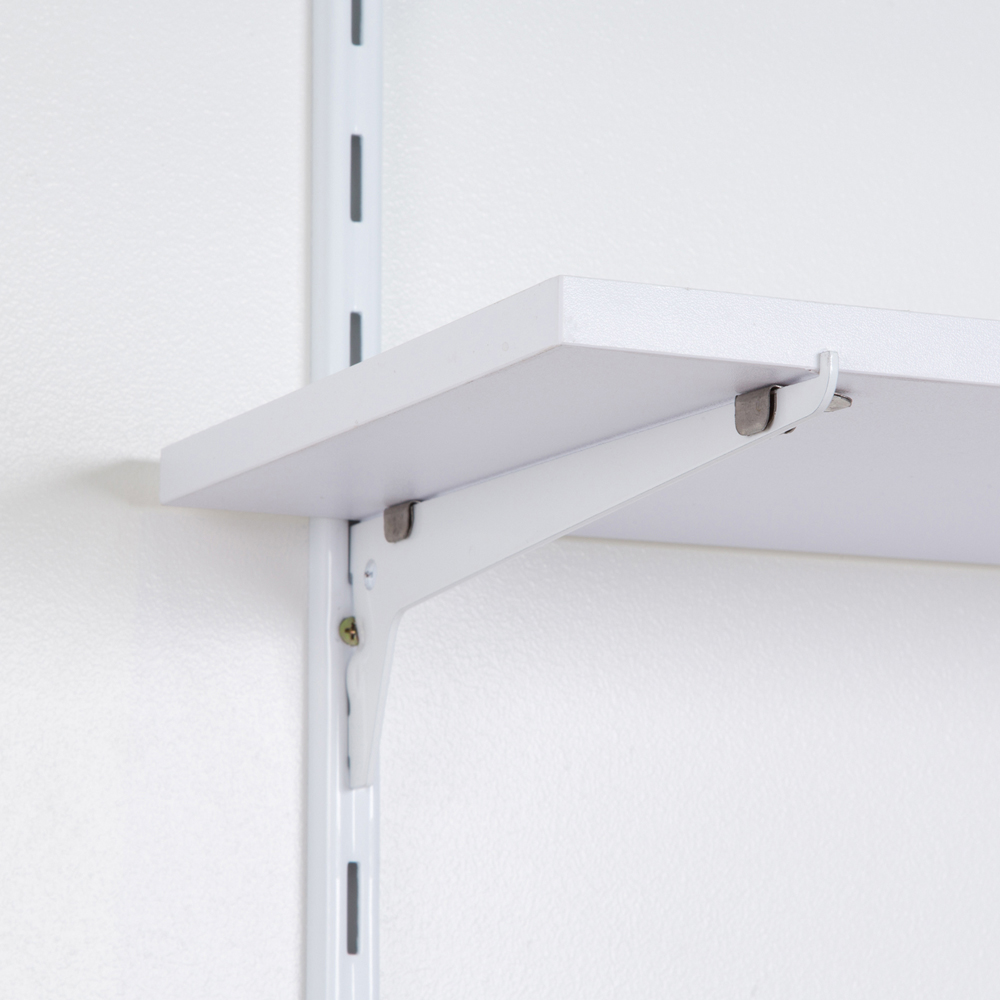 Homebase 25cm 10 Pack Single Slot Shelving System Bracket Image 4