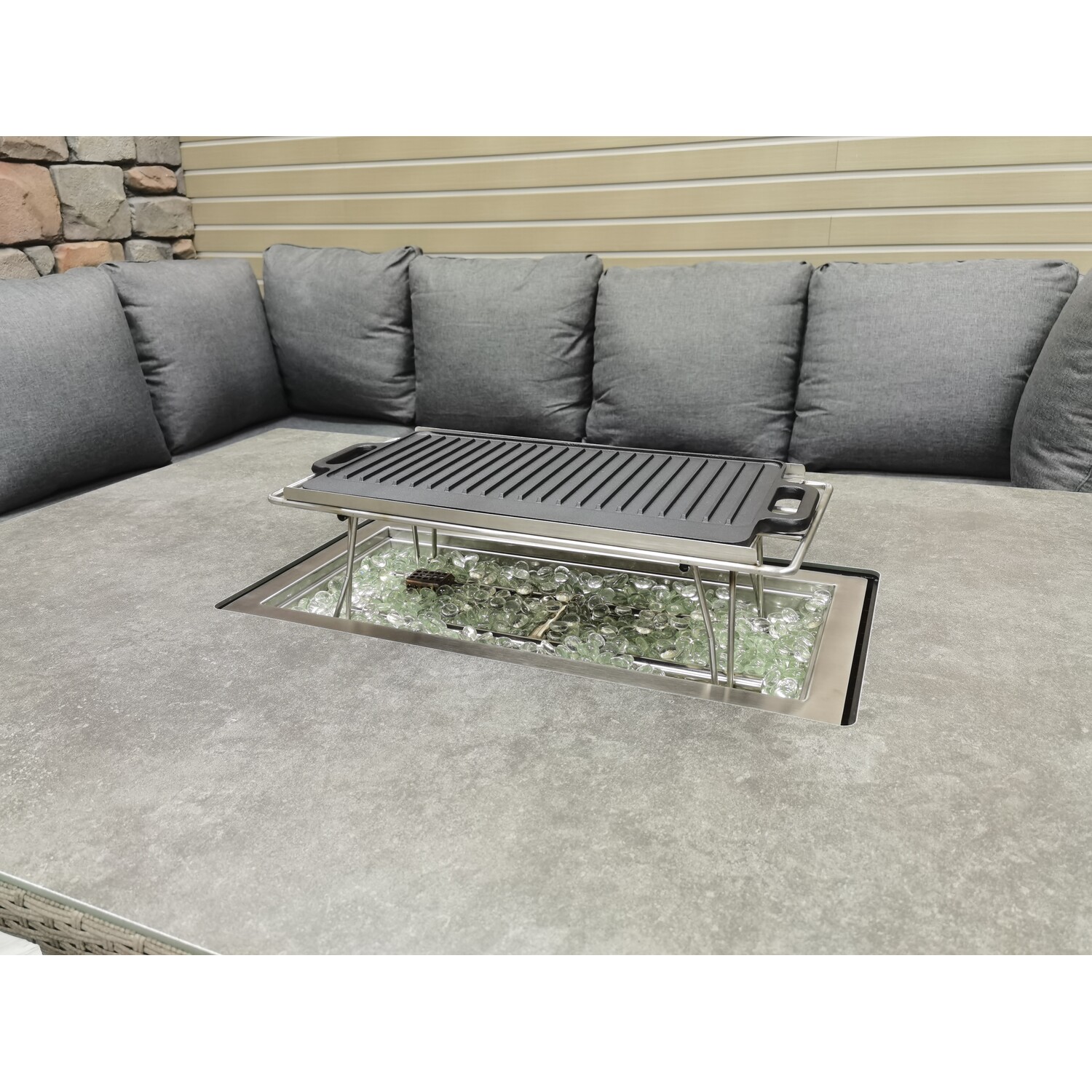 Malay Deluxe New Hampshire Black Fire Pit Warming Rack Image 3