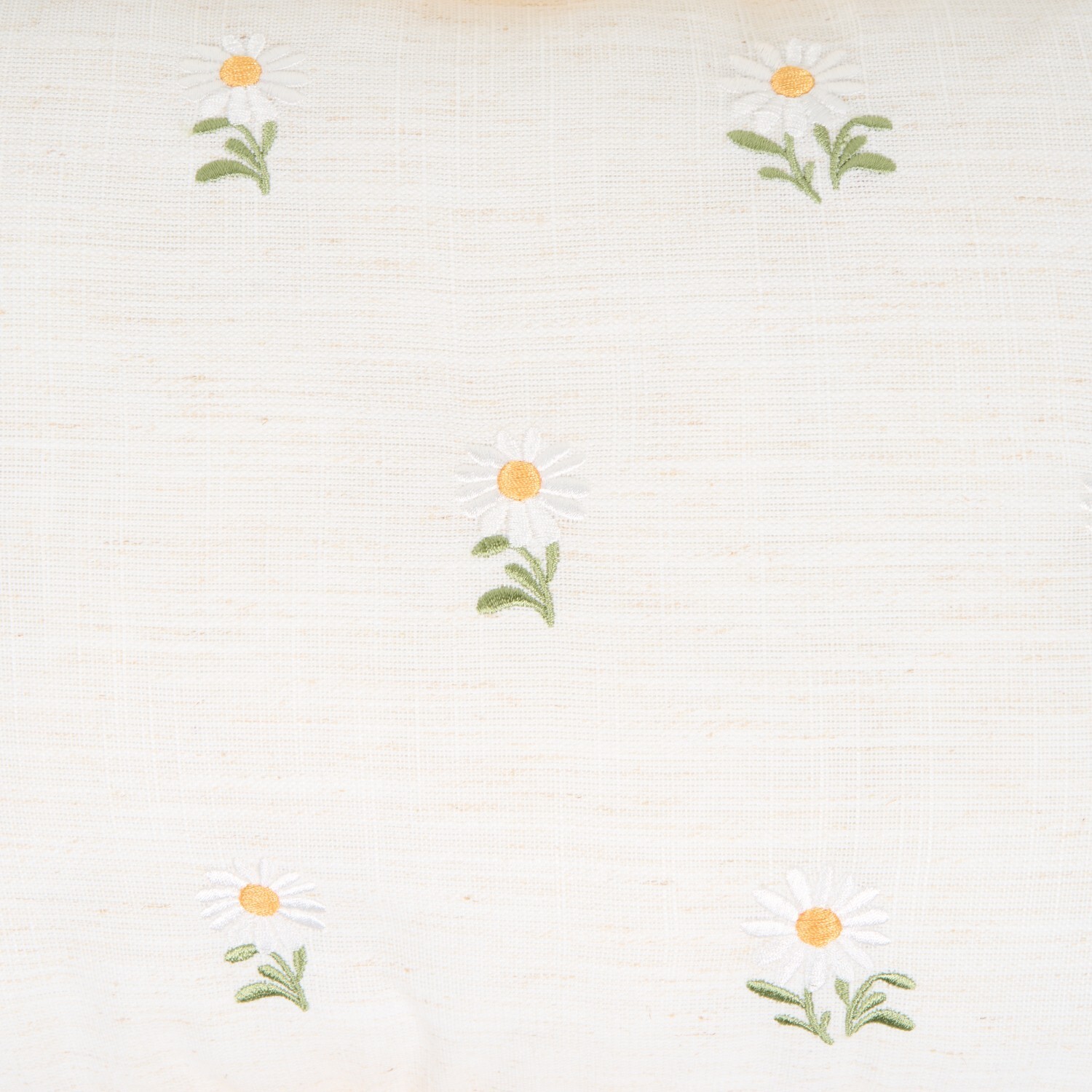 Daisy Frill Cushion Yellow Image 2