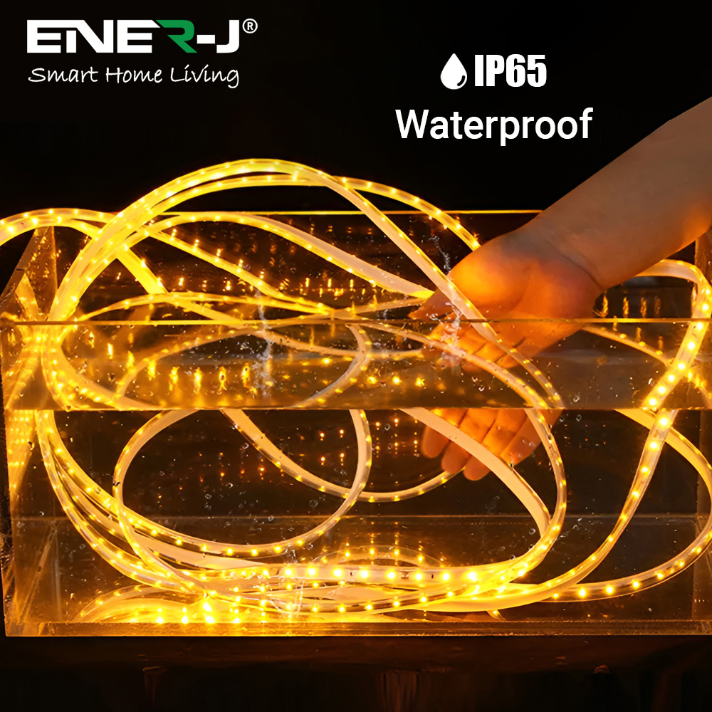 ENER-J Warm White LED 3000K IP65 Solar Powered Strip Light 10m Image 5