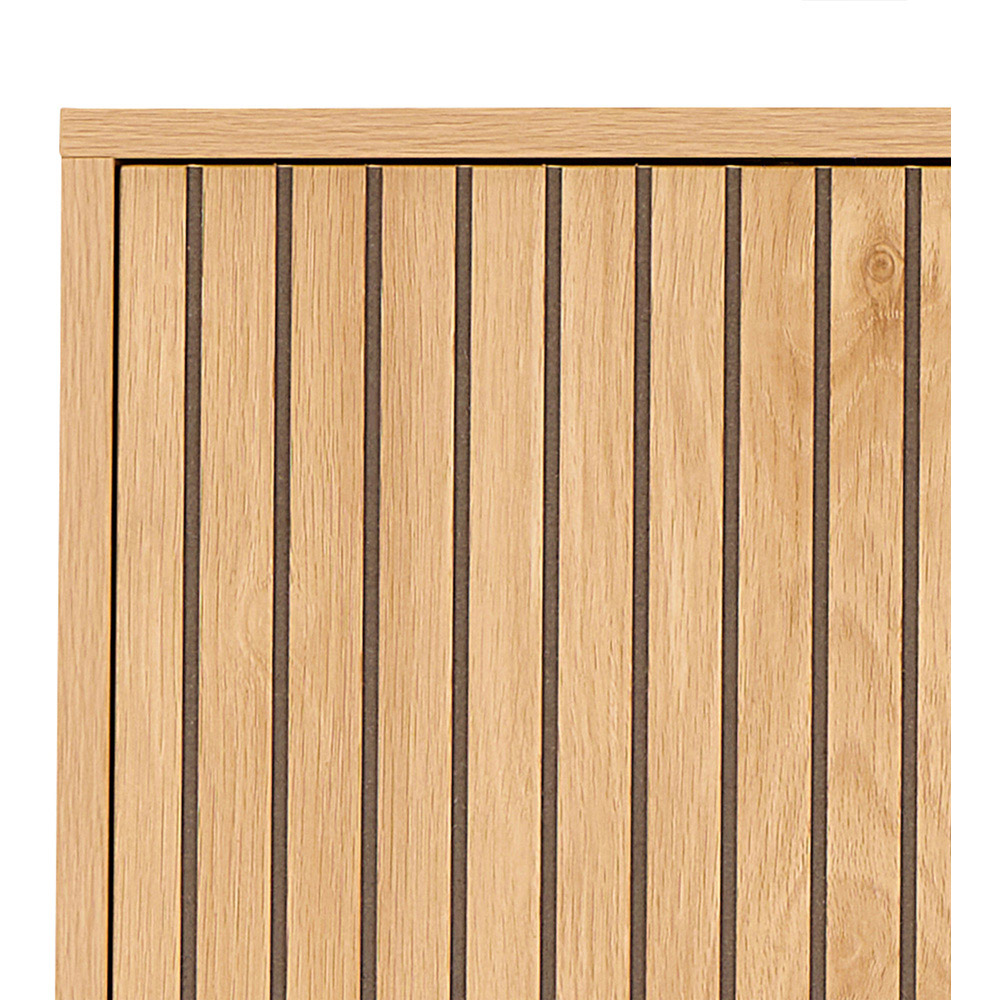 Florence Jaipur 2 Door 2 Shelf Oak Cabinet Image 6