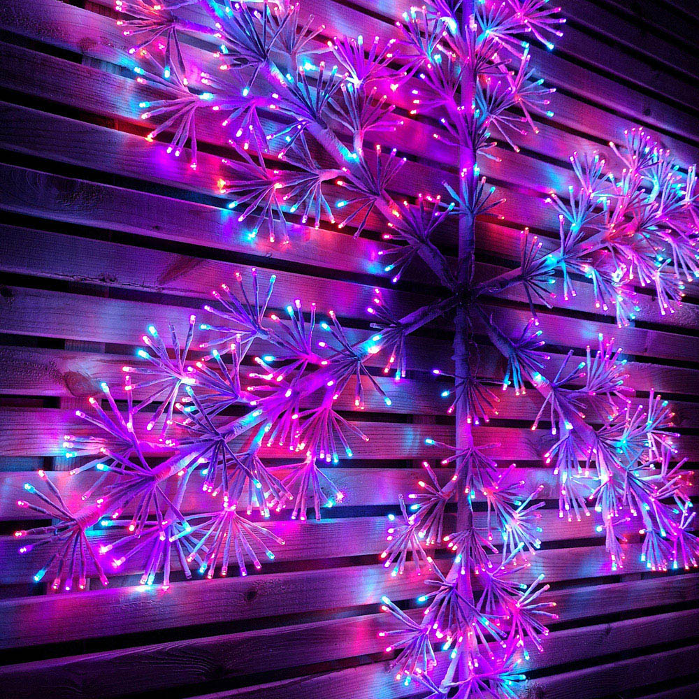 Samuel Alexander Rainbow LED Twinkling Starburst Snowflake Christmas Decoration 1.2m Image 2