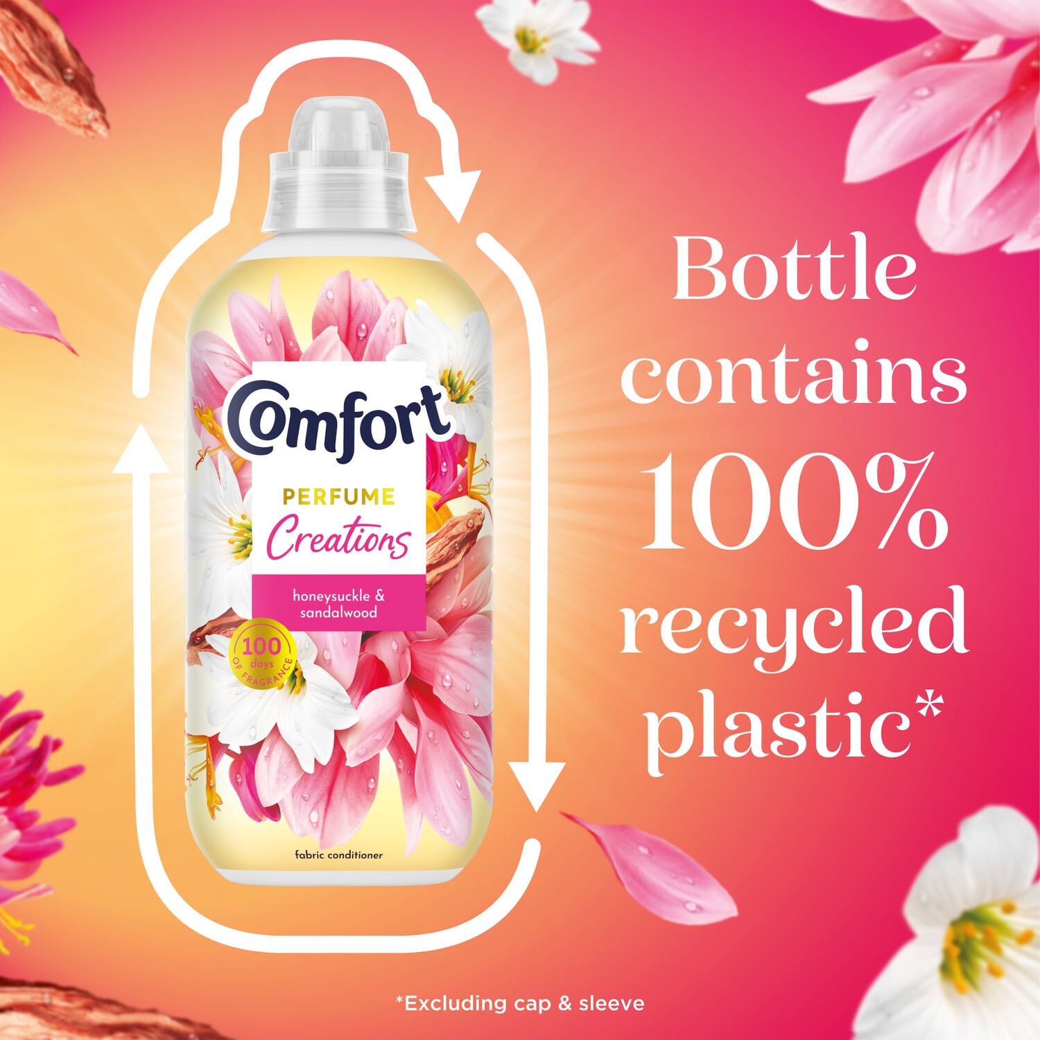 Comfort Creations Ultra Concentrated Fabric Conditioner Honeysuckle and Sandalwood Image 4