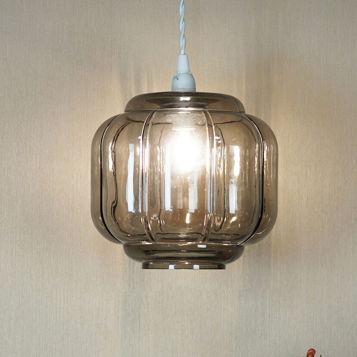 Nayeli Glass Pendant Grey Image 2