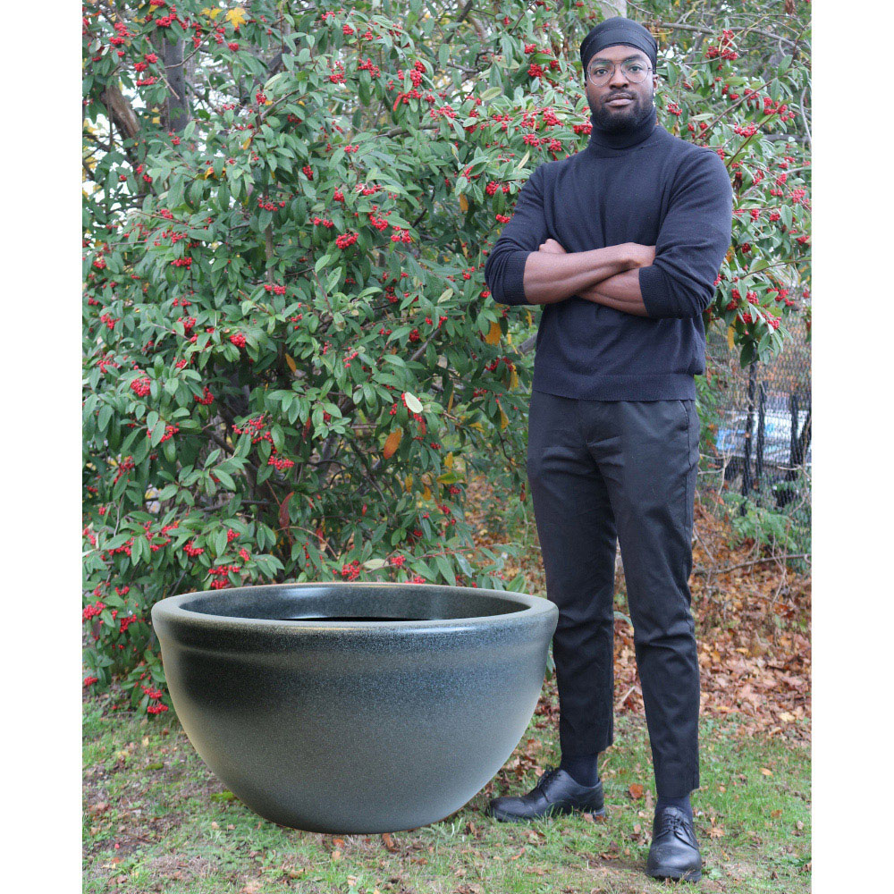 Trifibre Hampton Granite Low Bowl Planter 46 x 88cm Image 5