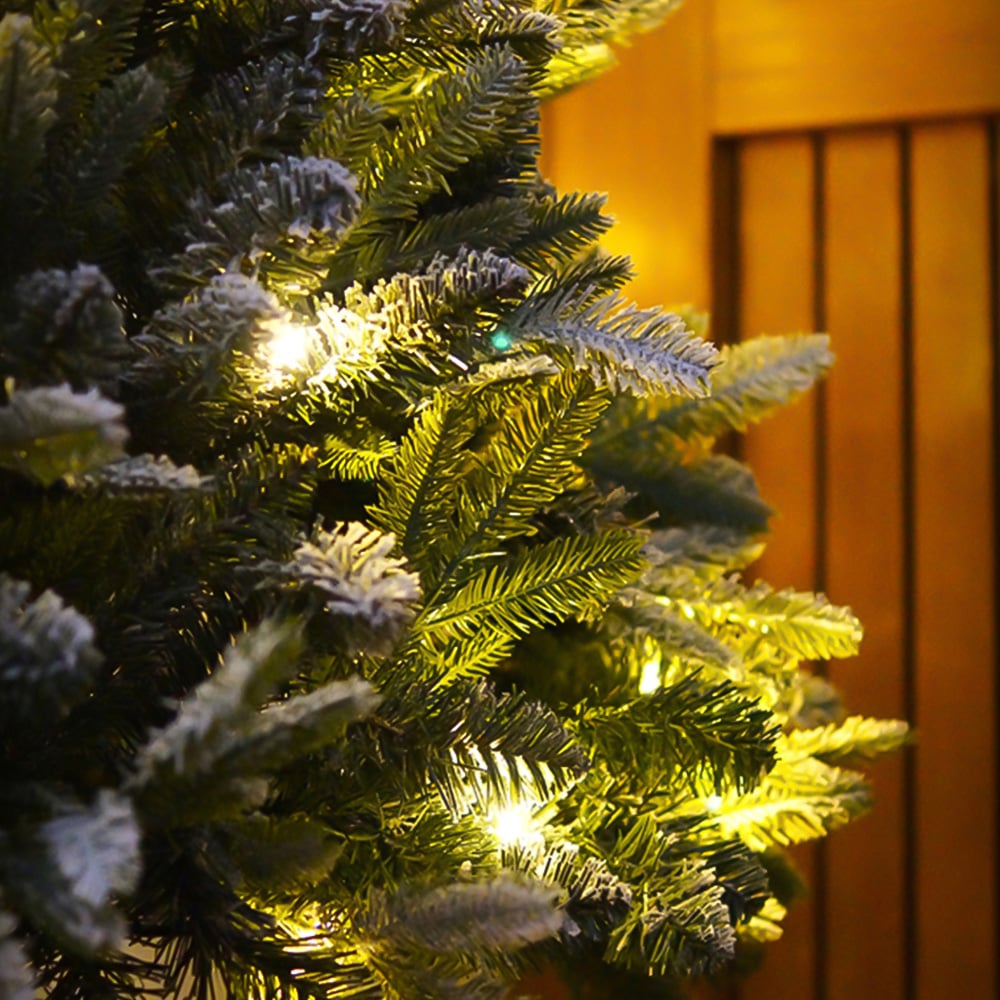 Xmas Haus Pre Lit Frosty Pine Artificial Christmas Tree 6ft Image 4