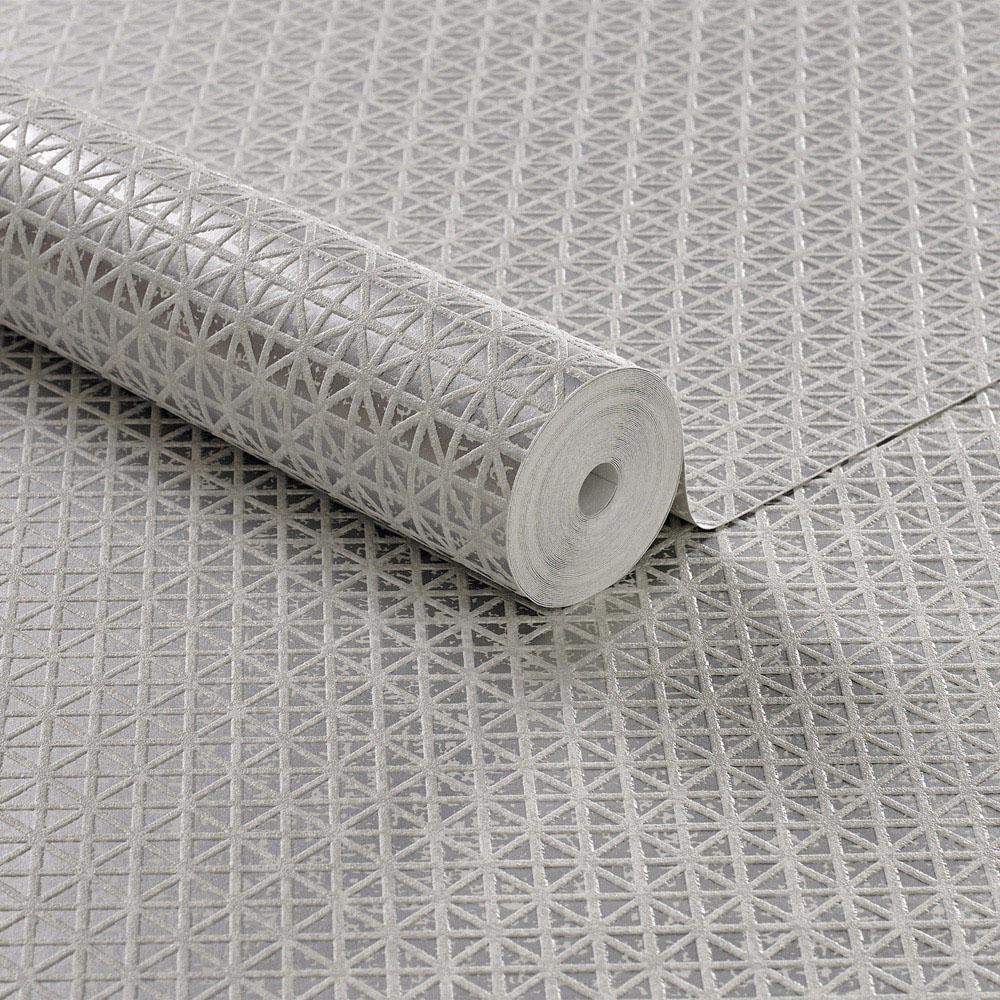 Superfresco Easy Optical Silver Wallpaper Image 2