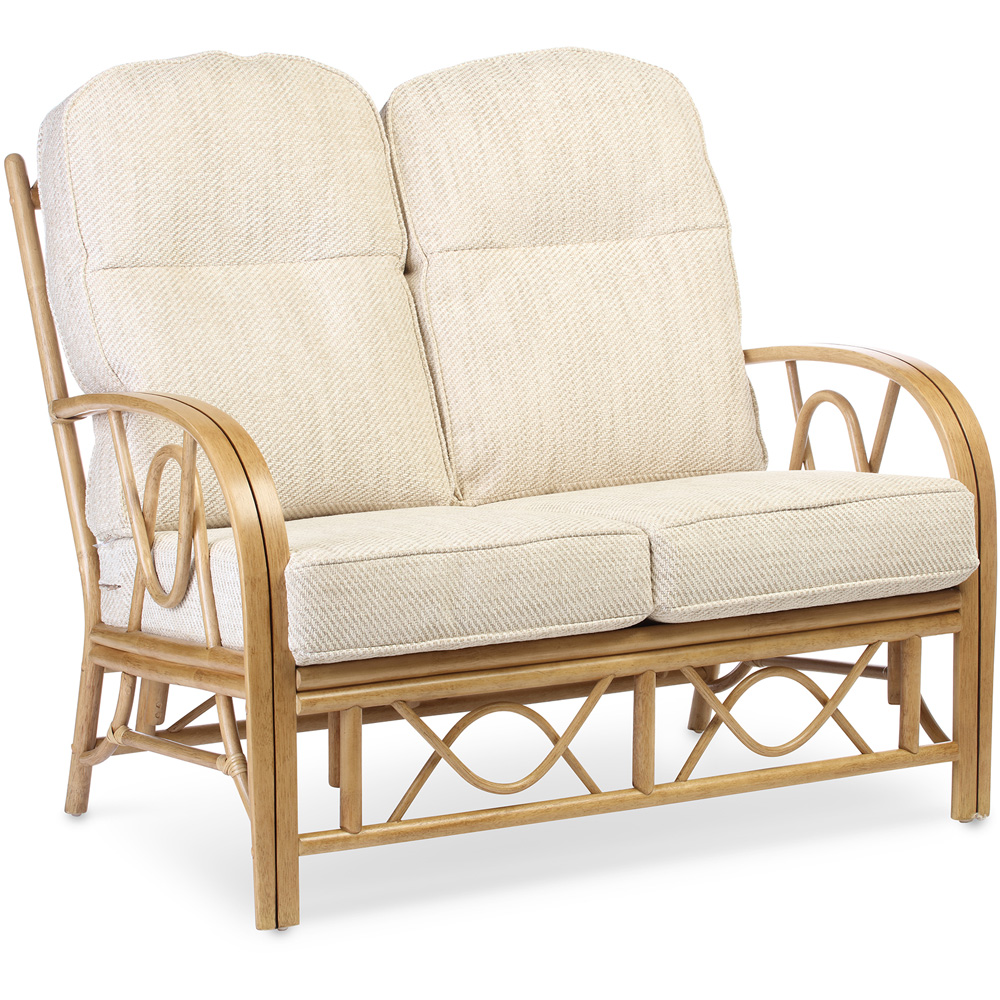 Desser Bali 4 Seater Beige and Cream Natural Rattan Sofa Set Image 3