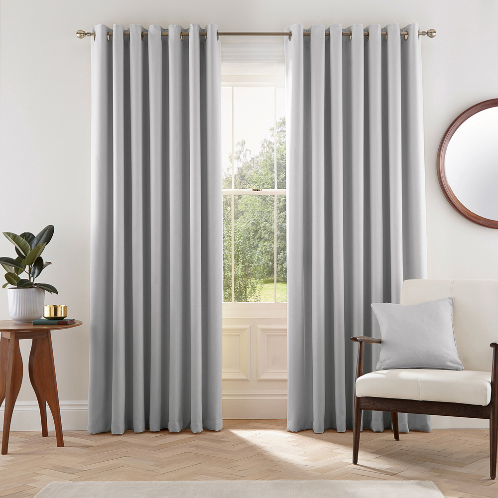 Helena Springfield Eden Lined Silver Curtains 229 x 229cm Image 4
