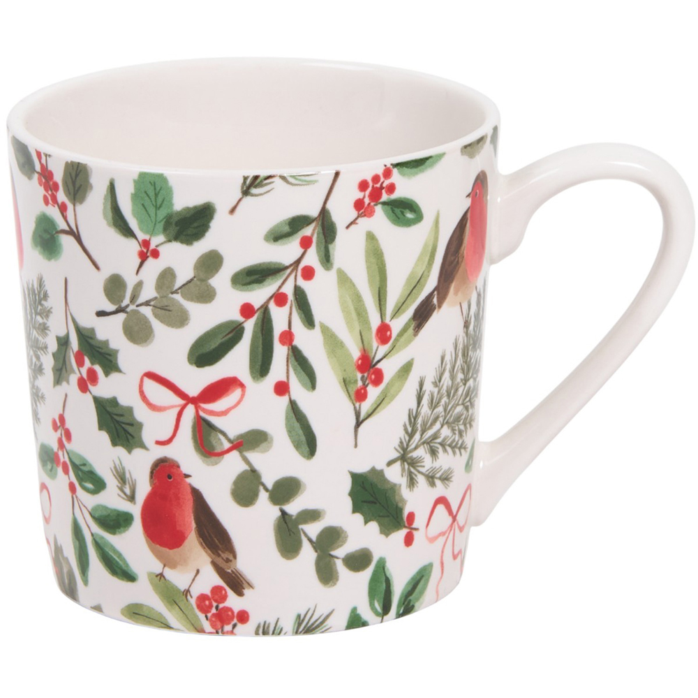Pack of 4 Festive Robin Mugs Image 6