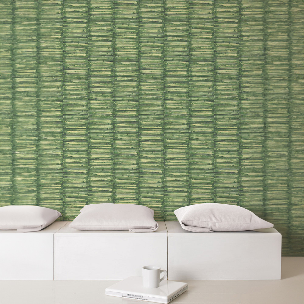 Galerie Global Fusion Bamboo Green Wallpaper Image 2