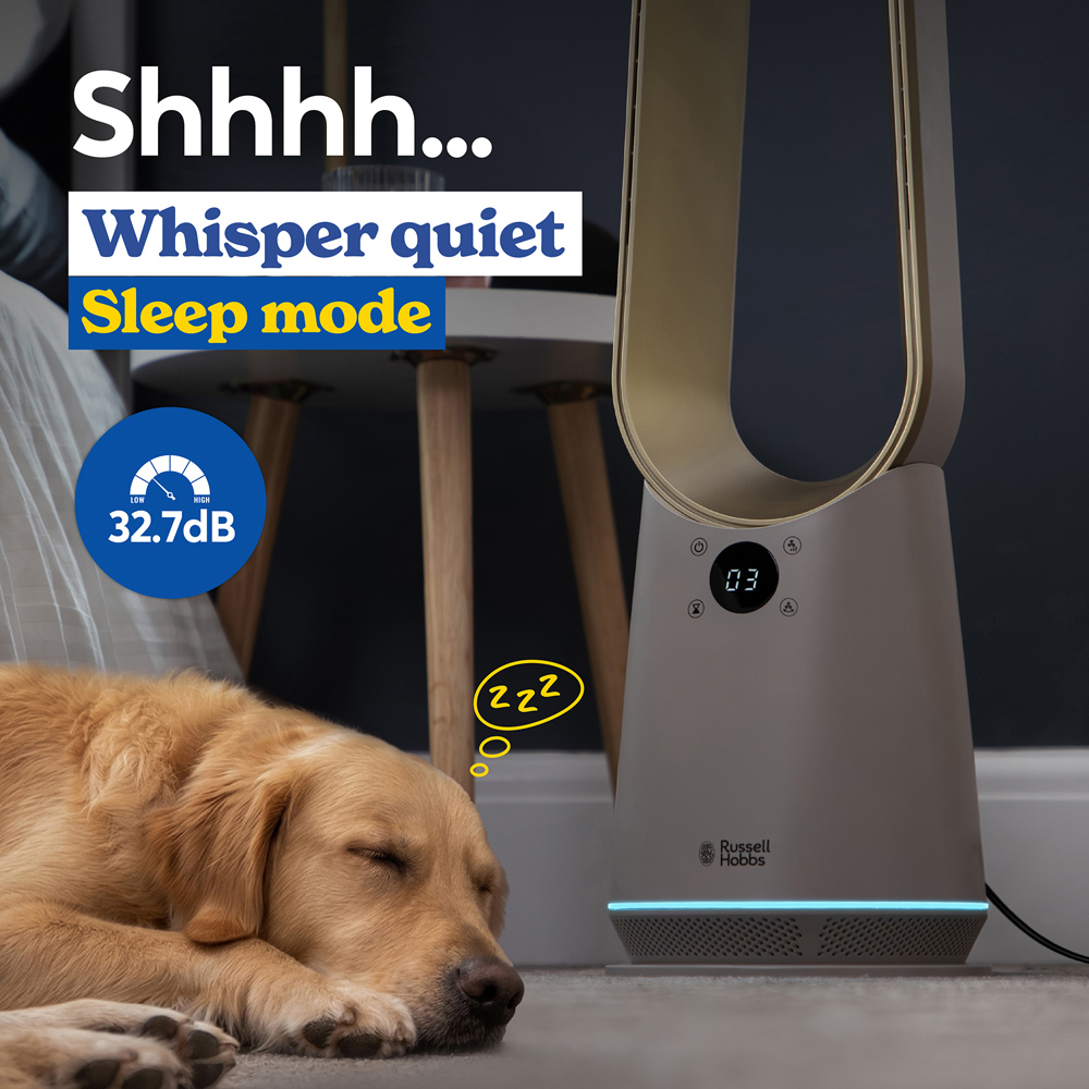 Russell Hobbs Bronte Stone Smart Oscillating Bladeless Cooling Fan with Remote Image 6