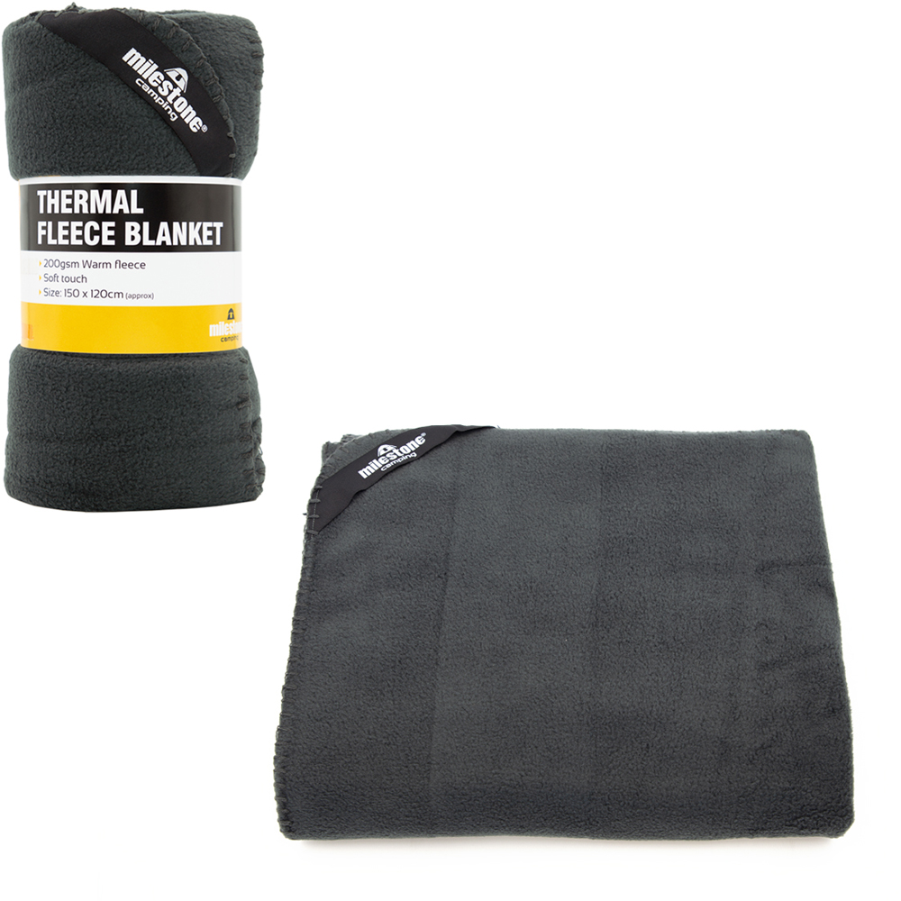 Milestone Camping Thermal Polar Fleece Blanket Image 2