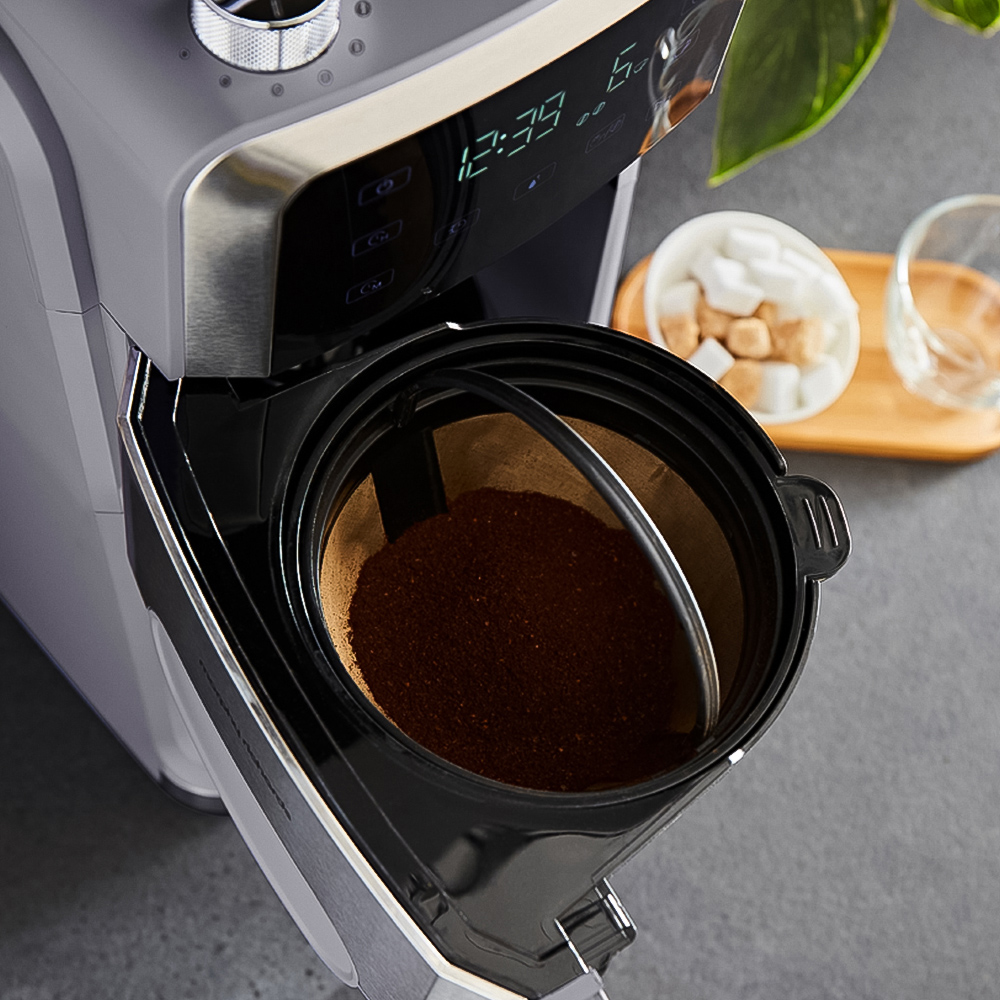 Morphy Richards Zino Grind and Brew 162107 Stone 1.5L Automatic Filter Coffee Machine Image 6