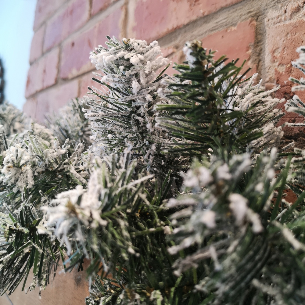 Samuel Alexander Kaemingk Green Imperial Snowflocked Garland 270cm Image 4