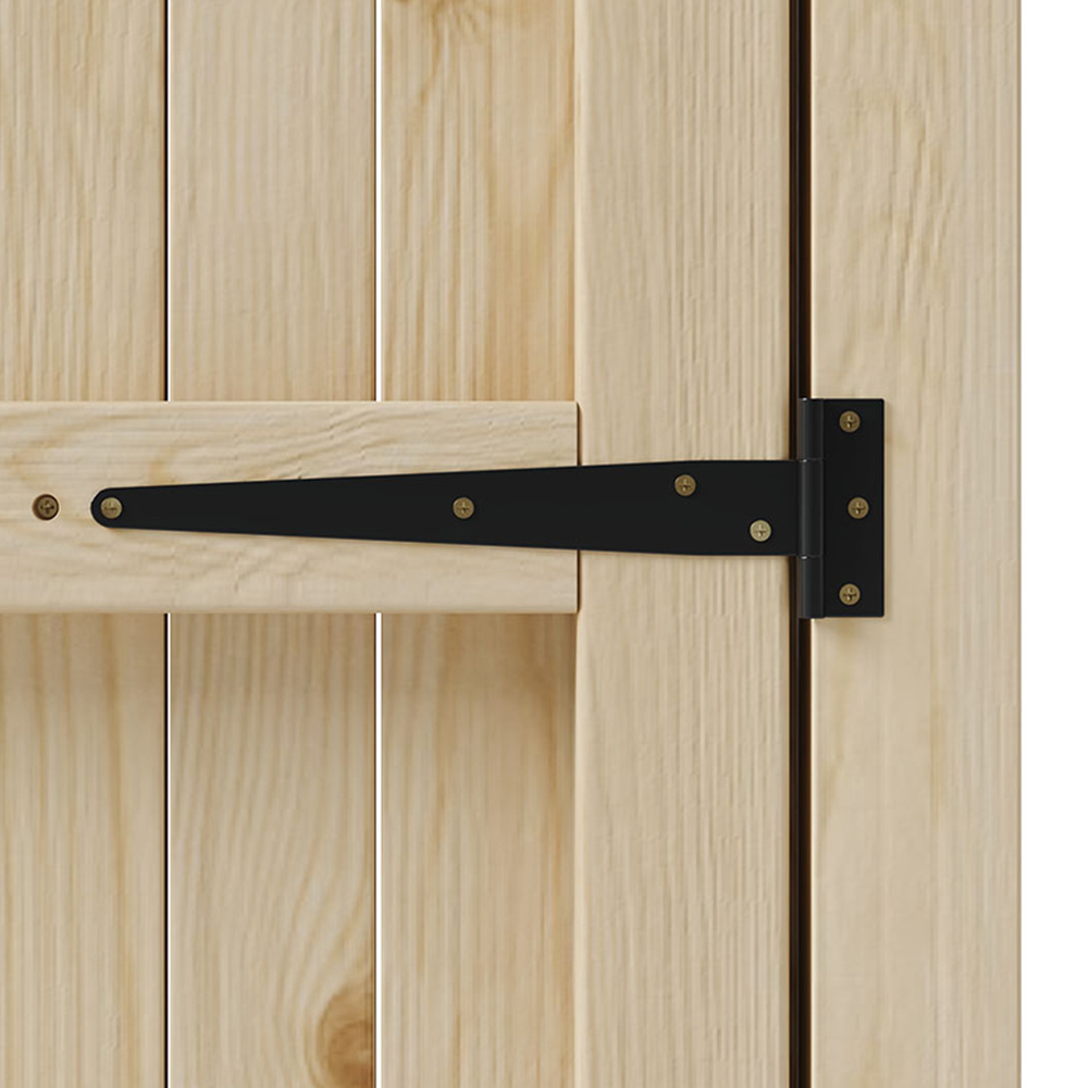 Living and Home Sturdy Wooden Garden Gate with Latch 105 x 6 x 180cm Image 5