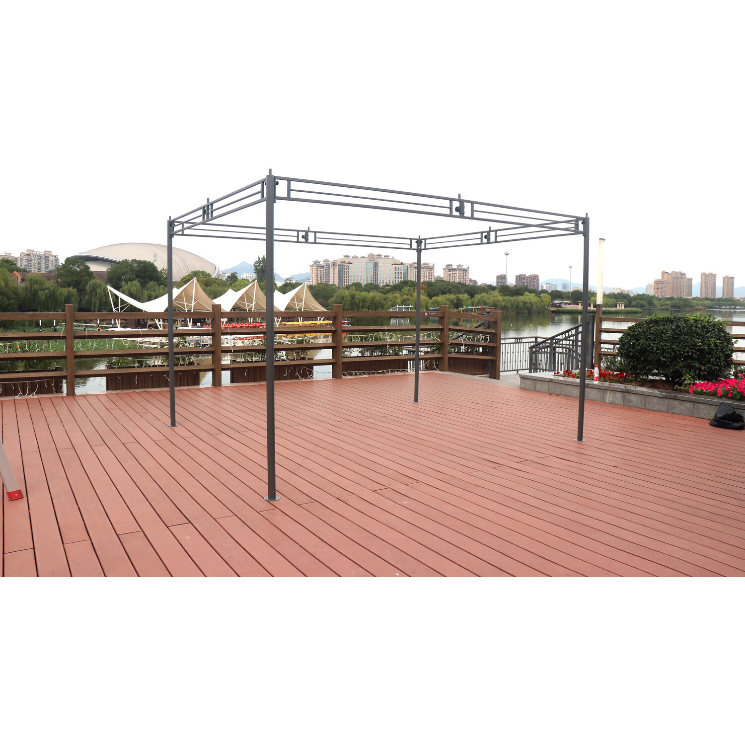 Florence 3 x 3m Beige Steel Quick Assemble Gazebo Image 6