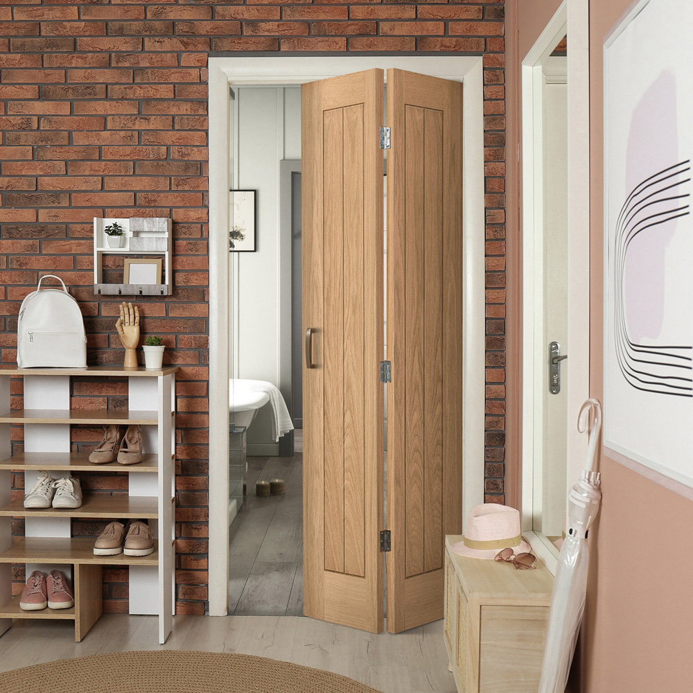 Farley Oak 5 Panel Bi-Fold Internal Door 1981 x 686 x 35mm Image 2