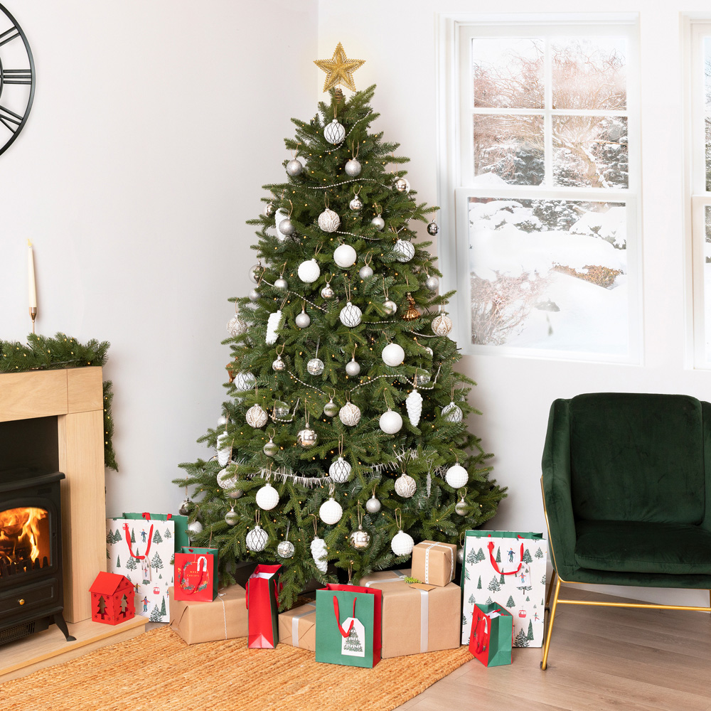 Charles Bentley Green Hinged Artificial Christmas Tree 6ft Image 2