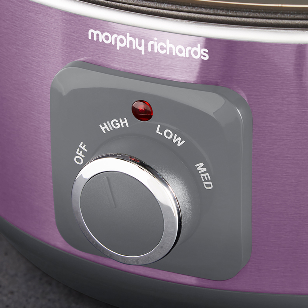 Morphy Richards Accents 460024 Purple Sear and Stew 3.5L Slow Cooker 163W Image 6