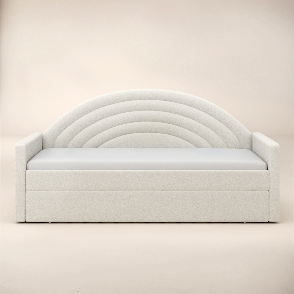 Flair Noa Beige Teddy Rainbow Day Bed with Trundle Image 3
