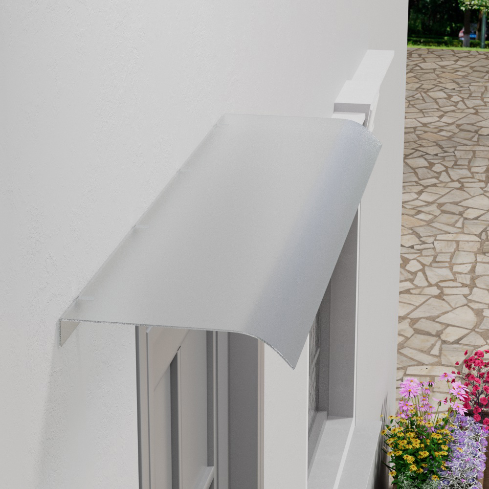 Living and Home Arched Frosted Awning Canopy 1.2m Image 7