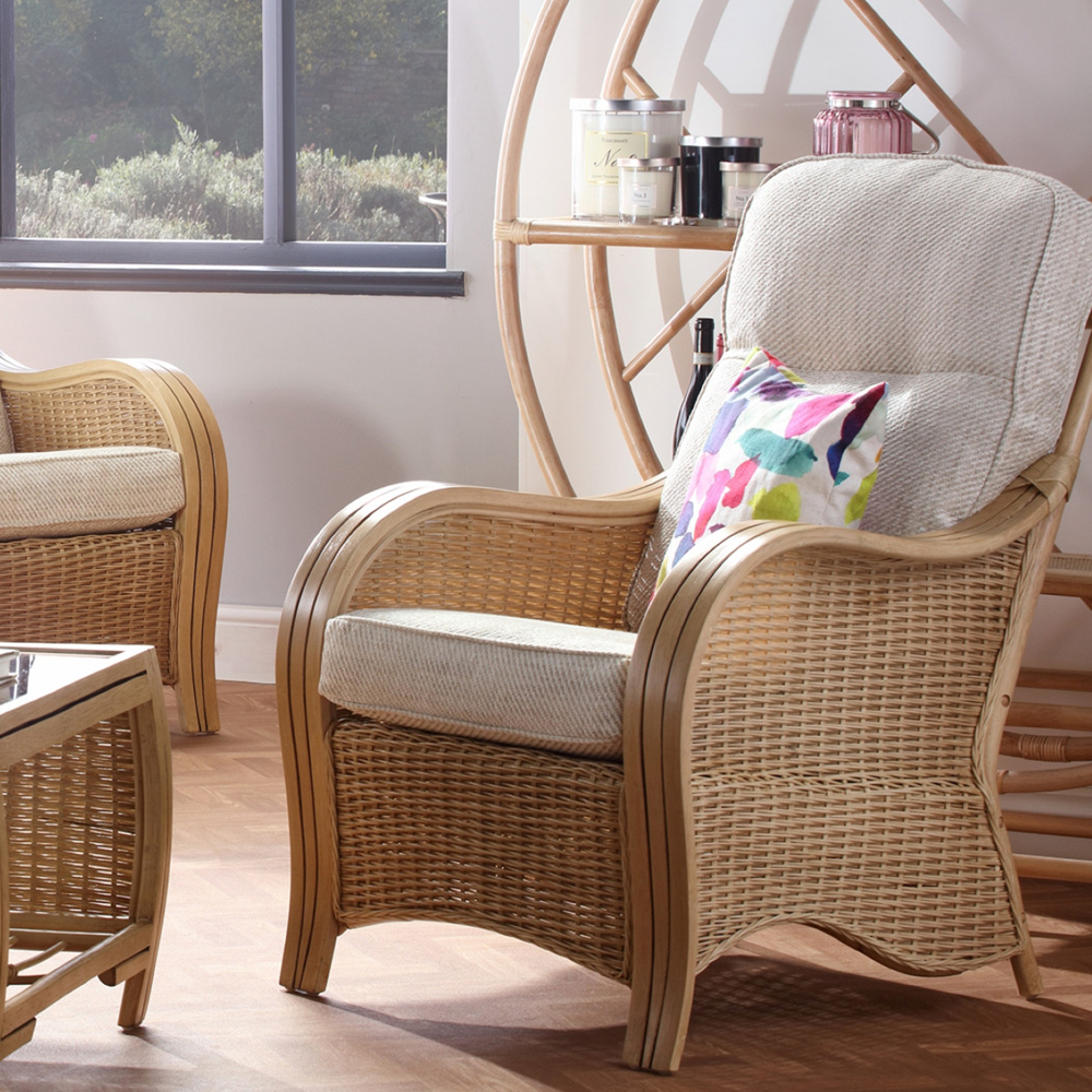 Desser Furniture Turin 5 Seater Light Oak Sofa Set with Jasper Cushion Image 6