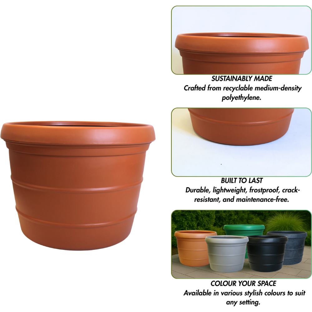 Trifibre Kesington Rust Planter 62 x 66cm Image 6