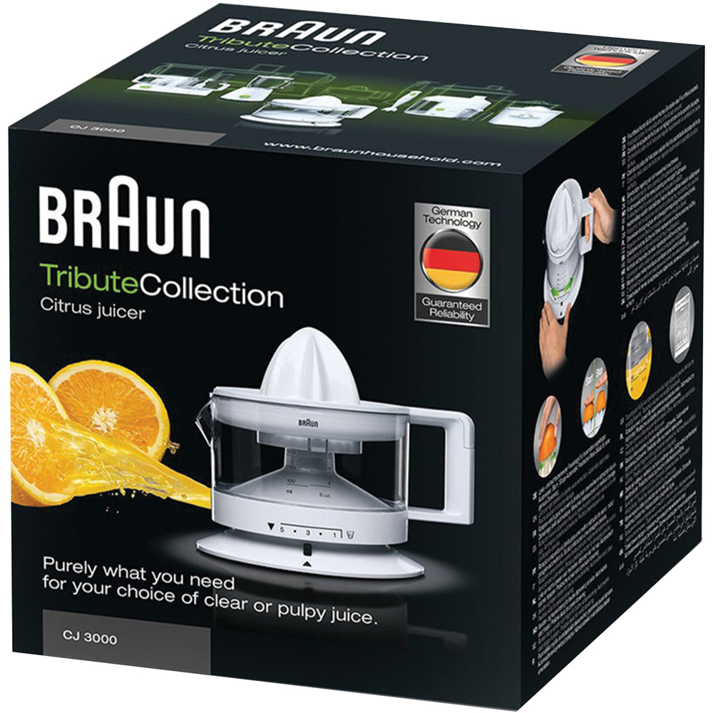 Braun BN3003 Citrusquick White 400ml Citrus Juicer 20W Image 3