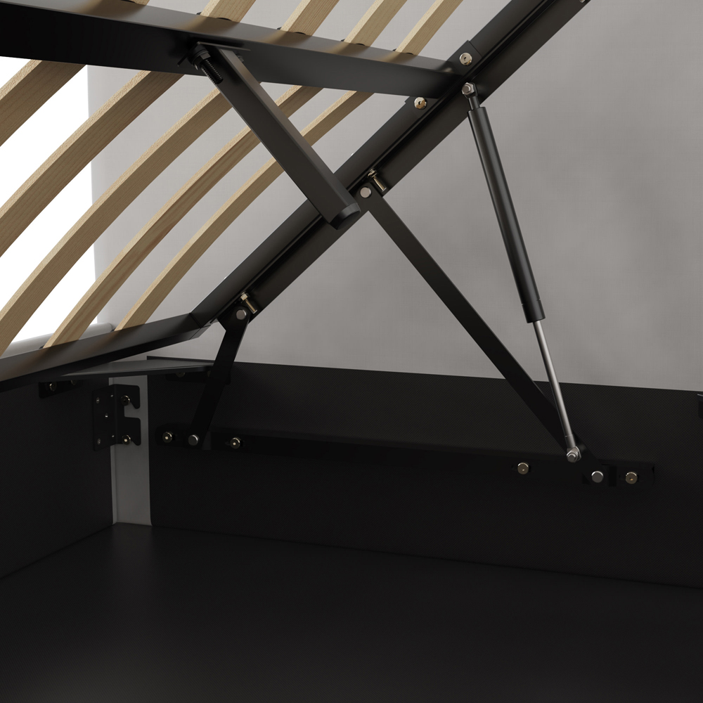 GFW Chiswick Single Soft Grey Ottoman Bed Image 5