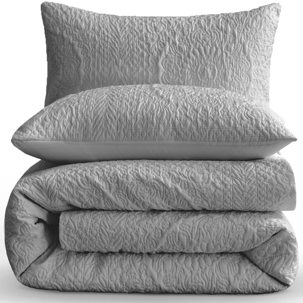 Velosso Winchester Single Grey Duvet Set Image 6