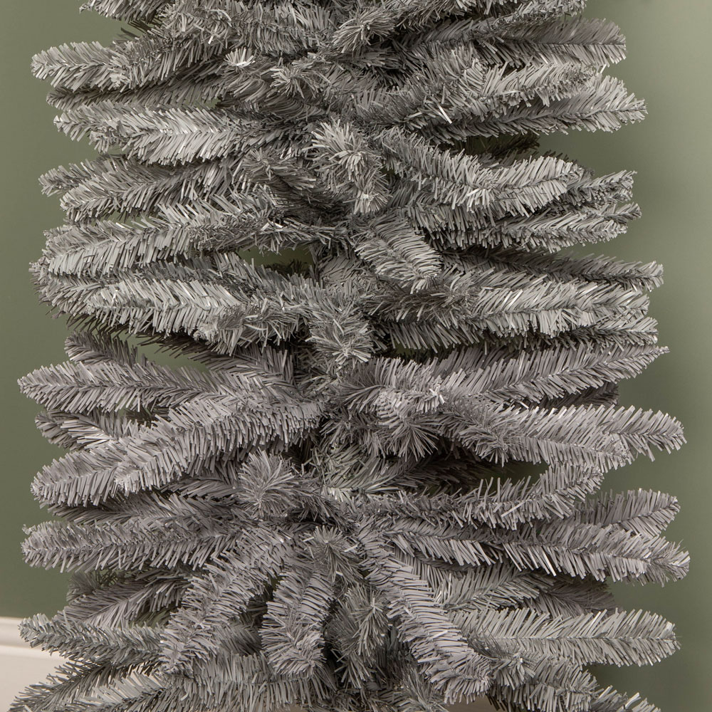 Samuel Alexander Grey Pencil Artificial Christmas Tree 8ft Image 4