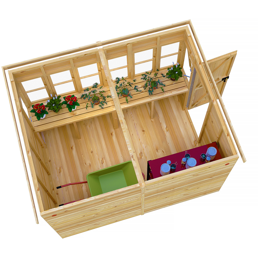 Shire 10 x 8ft Shiplap Style A Sun Pent Shed Image 6