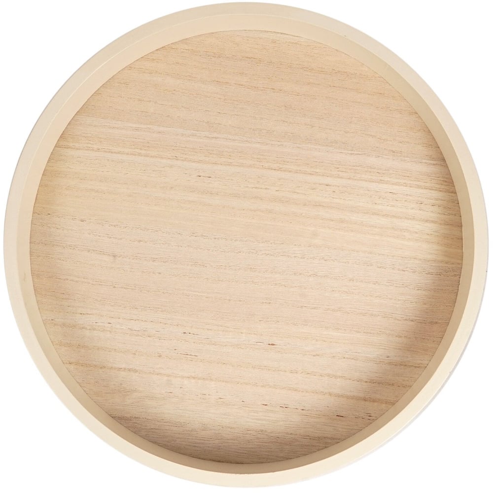 Natural Nordic Footed Decorative Tray Image 3