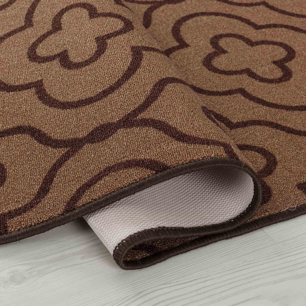 Desire Rugs Havana Beige Quatrefoil Anti Slip Door Mat 60 x 40cm Image 3