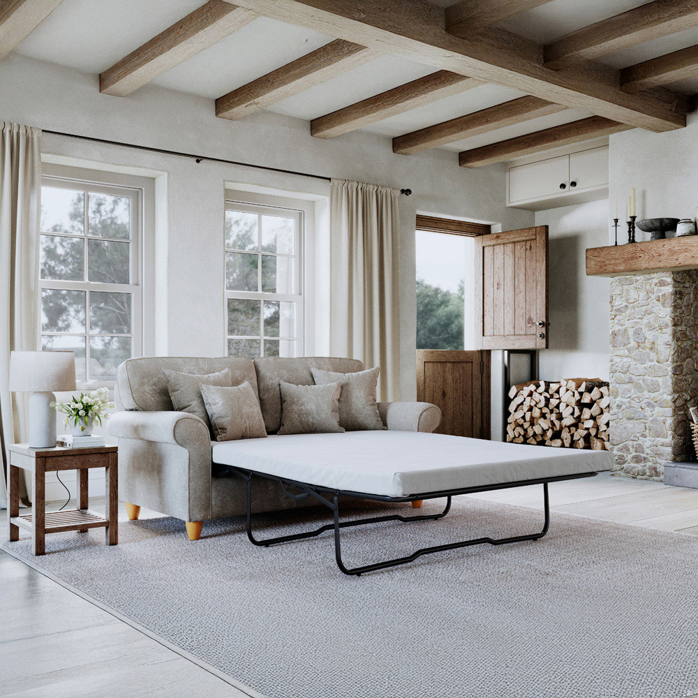 Sinatra 2 Seater Glory Beige Sofa Bed Image 3
