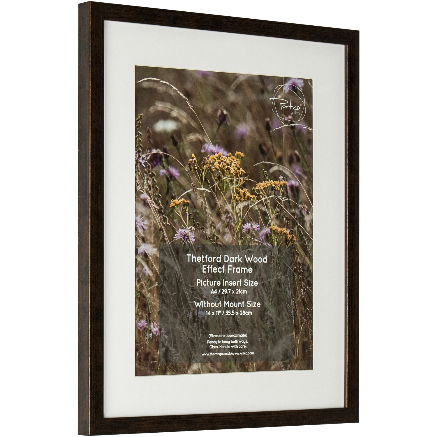 Thetford Dark Wood Effect Frame Brown 14 x 11in Image 2