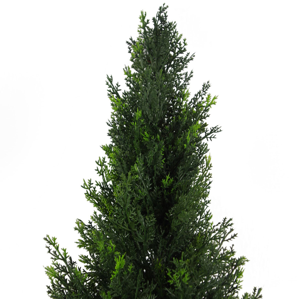 Leaf Artificial Cypress UV Cedar Topiary Tree 120cm Image 2