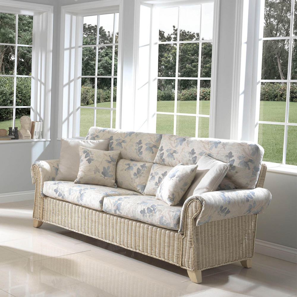 Desser Furniture Clifton 3 Seater Naural Rattan Oasis Sofa Image 3