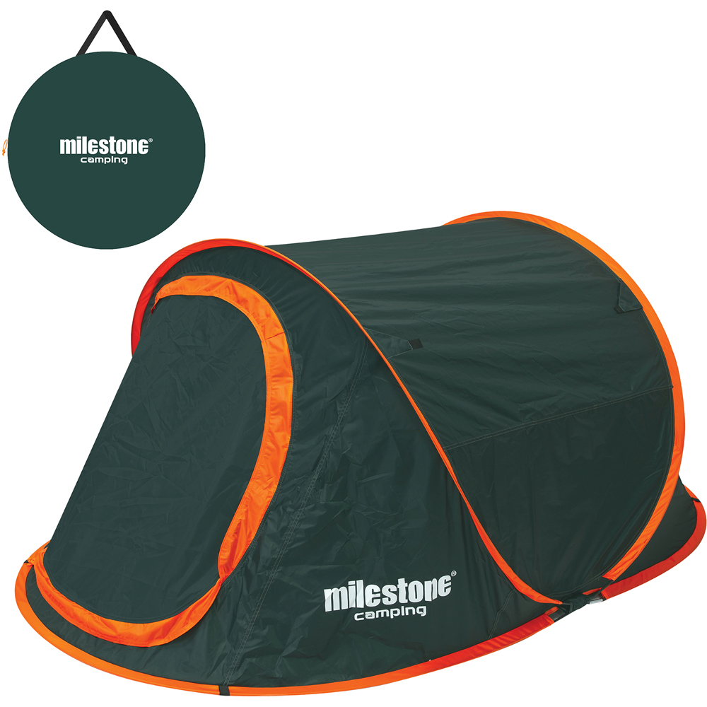 Milestone Camping Festival Pop Up Tent Evergreen Image 2
